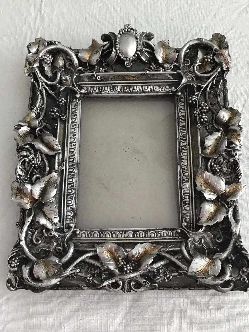Silver Ornate Floral Picture Frame - #246